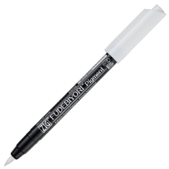 ZIG FUDEBIYORI BRUSH CBK-55P PIGMENT WHITE
