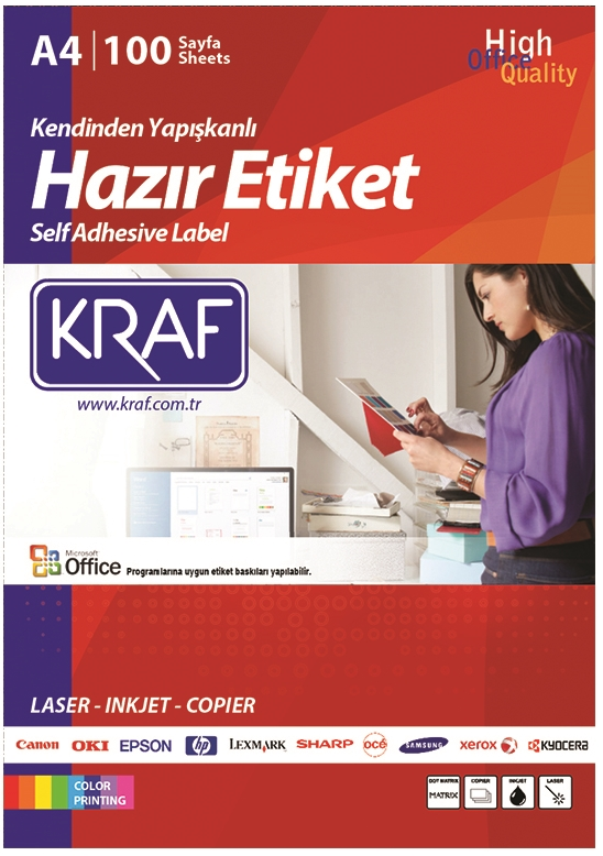 KRAF LASER ETİKET KF-2095 30 X 12 MM