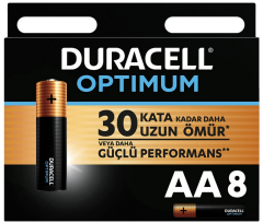 DURACELL PİL OPTIMUM 8 Lİ AA KALEM