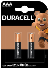 DURACELL PİL 2 Lİ AAA İNCE KALEM
