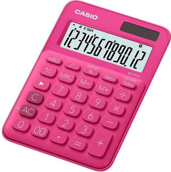 CASIO HESAP MAKİNESİ MASAÜSTÜ MS-20UC-BU 12 HANE