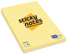 KRAF YAPIŞKANLI NOT KAĞIDI 100x152 SARI DÜZ 100152