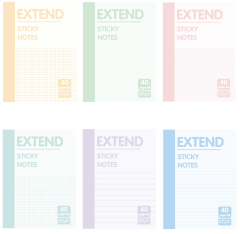 KRAF YAPIŞKANLI NOT KAĞIDI EXTEND 96x146( 2X20YP) 40 YP 96146
