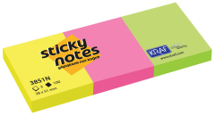 KRAF YAPIŞKANLI NOT KAĞIDI 38X51 NEON 3851N 3 LÜ