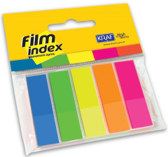 KRAF INDEX FILM (PP) 13X44MM   5 RENK X 25YP 1344
