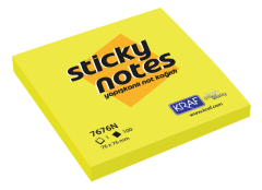 KRAF YAPIŞKANLI NOT KAĞIDI 76X76 NEON SARI 7676N-Y