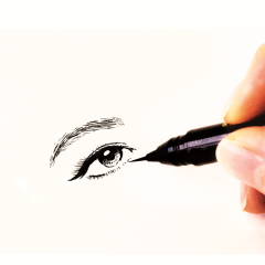 ZIG BRUSH PEN AI LINER ULTRA FINE BLACK ED100S