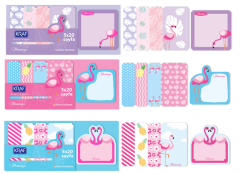 KRAF YAPIŞKANLI NOT KAĞIDI SET FLAMINGO 100 YP 2217