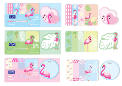 KRAF YAPIŞKANLI NOT KAĞIDI SET FLAMINGO 100 YP 2217
