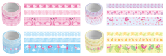 KRAF BANT WASHI TAPE FLAMINGO 3 LÜ (15mmx3M 2Ad+30mmx3M 1 Ad) 2505